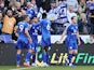 Facundo Buonanotte of Leicester City celebrates after scoring against Bournemouth on October 5, 2024