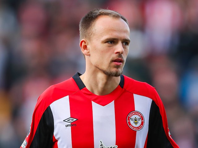 Brentford's Mikkel Damsgaard pictured on September 28, 2024