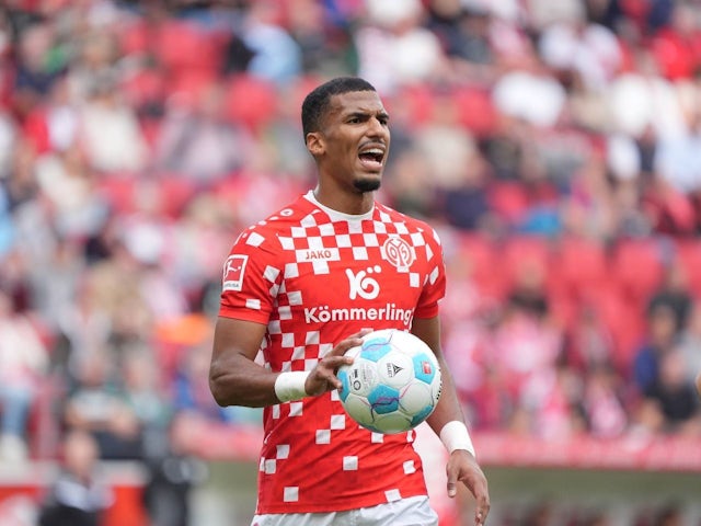 Mainz player Moritz Jenz during his side's game against Heidenheim, on September 28, 2024