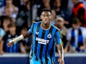 Club Brugge midfielder Raphael Onyedika during his side's Champions League match against Borussia Dortmund, on September 18, 2024