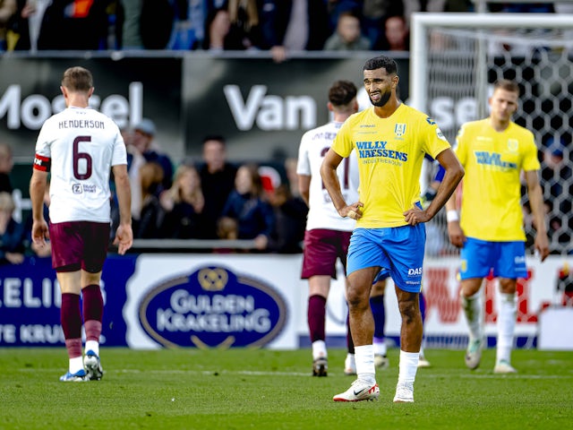 Yassin Oukili dejected after the lost game, during the match RKC - Ajax on October 2, 2024