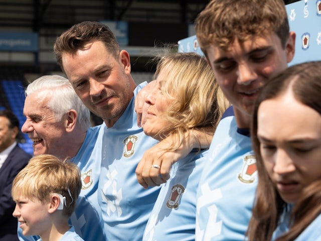 Darren, Frankie and JJ on Hollyoaks on August 16, 2024