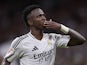 Vinicius Junior of Real Madrid CF celebrates a goal on October 5, 2024