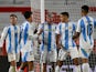 Argentina players celebrate their goal on September 5, 2024