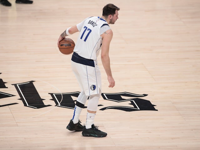  Luka Doncic in action with the Dallas Mavericks on October 12, 2024