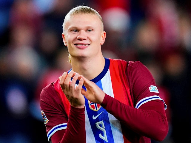 Erling Holland of Norway reacts on October 10, 2024