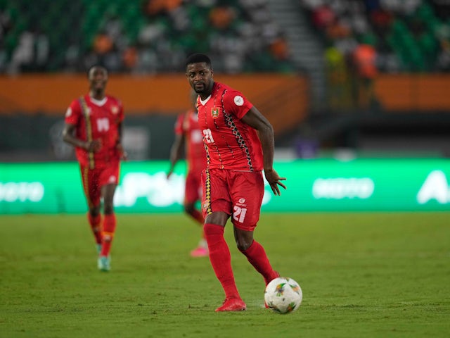 Eulanio Angelo Chipela Gomes (Guinea Bissau) controls the ball during a African Cup of Nations Group A game, Guinea-Bissau v Nigeria , ioJanuary 2024