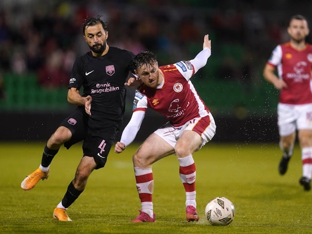 St Patrick's Athletic's Jason McClelland during his side's UEFA Conference League match against Sabah, on August 8, 2024.