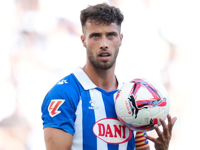 Espanyol forward Javi Puato on September 14, 2024