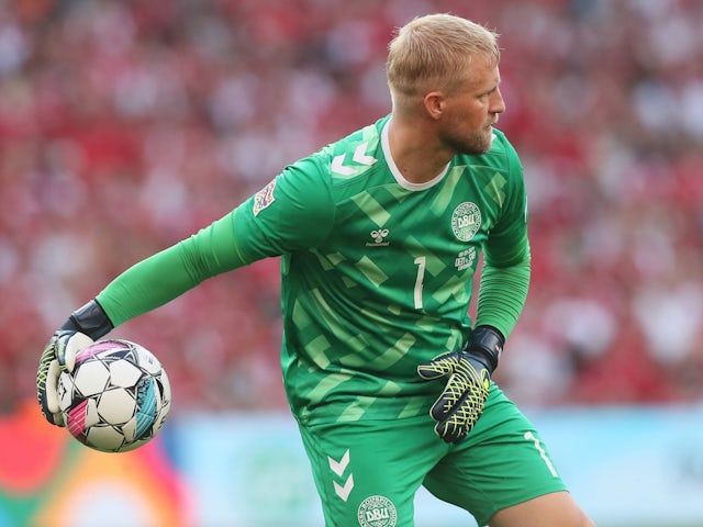 Denmark goalkeeper Kasper Schmeichel on September 8, 2024