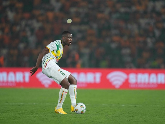 Diadie Samassekou (Mali) during a African Cup of Nations in January 2024