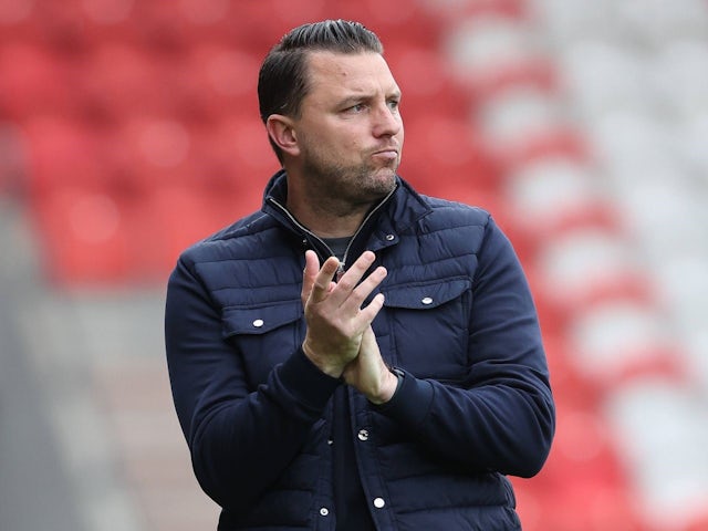 Mark Bonner, Gillingham manager, during the Sky Bet League Two match on September 7, 2024