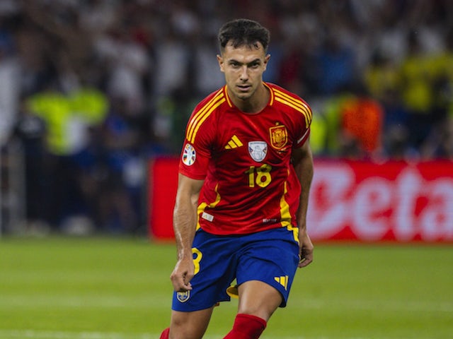 Spain midfielder Martin Zubimendi on July 14, 2024