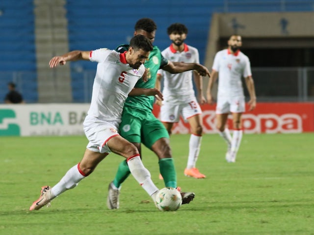 Mohamed Ali Ben Romdhane of Tunisia during his side's match against Comoros, on October 11, 2024