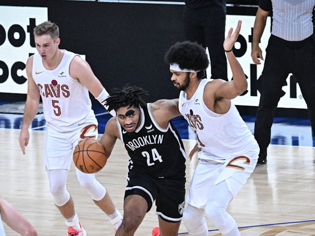  Cam Thomas in action for the Brooklyn Nets on October 7, 2024