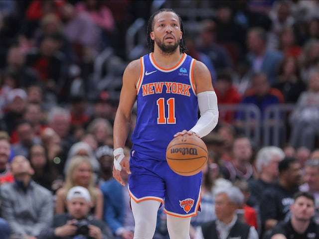 Jalen Brunson of the New York Knicks on October 5, 2024 11