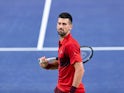 Novak Djokovic pictured at the Shanghai Masters on October 5, 2024