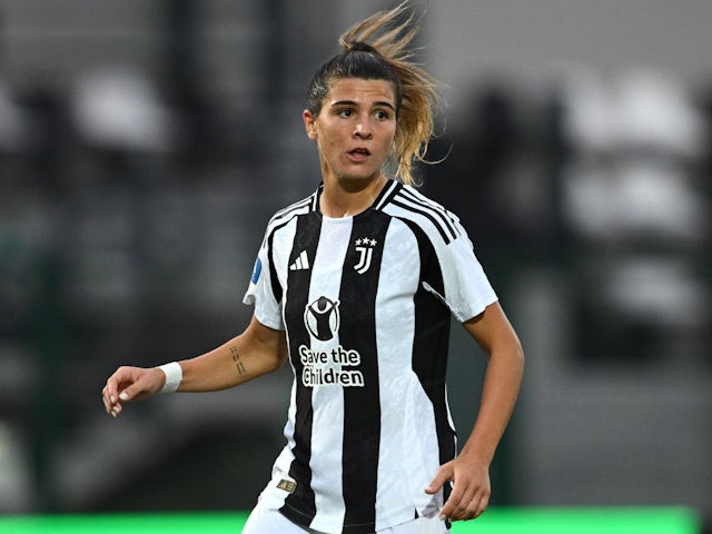 Juventus Women's Sofia Cantore in action on September 30, 2024