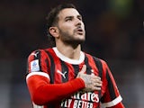 AC Milan's Theo Hernandez celebrates on September 27, 2024