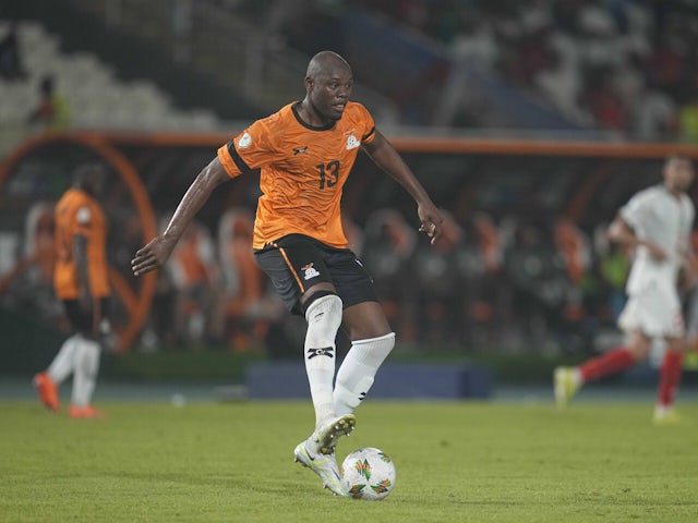  Stoppila Sunzu (Zambia) during a African Cup of Nations Group F game, Zambia vs Morocco on October 9, 2024