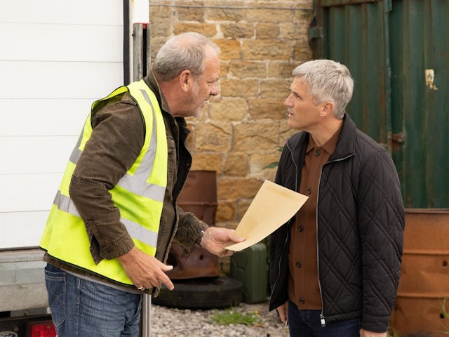 Jimmy and Caleb on Emmerdale on October 22, 2024