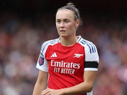 Arsenal Women's Caitlin Foord in action on October 12, 2024