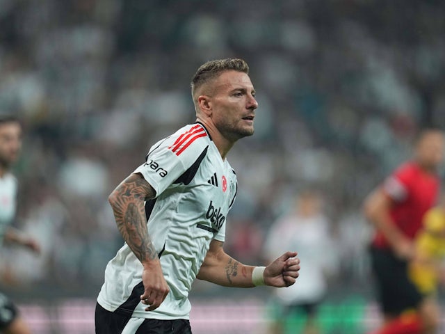 Ciro Immobile in action for Besiktas on September 22, 2024