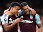 Aston Villa's Ollie Watkins and Diego Carlos celebrate on October 19, 2024