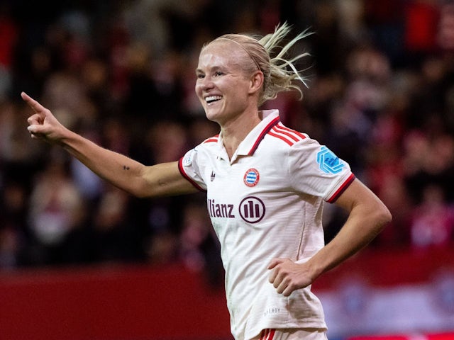 Bayern Munich Women's Pernille Harder on October 9, 2024