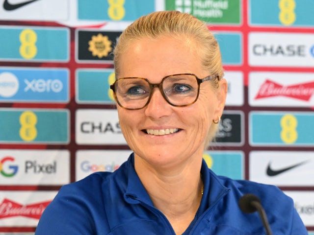 England Women's manager Sarina Wiegman pictured on July 15, 2024