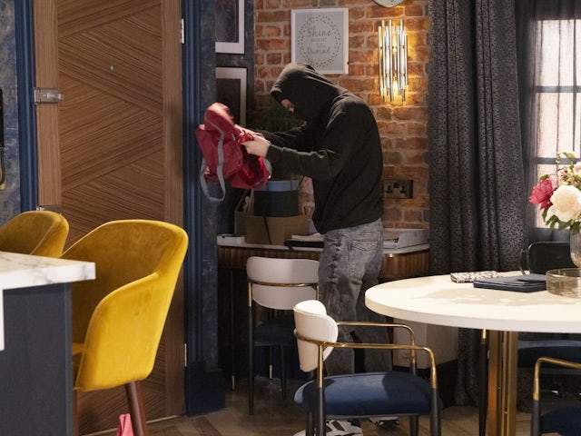 A burglar on Coronation Street on October 21, 2024