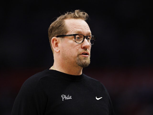 Philadelphia 76ers head coach Nick Nurse on October 21, 2024