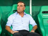 Braga manager Carlos Carvalhal during his side's Europa League game against Rapid Vienna, on August 22, 2024