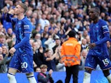 Cole Palmer and Nicolas Jackson of Chelsea celebrate their side's second goal during their Premier League clash against Newcastle United, on October 27, 2024