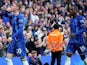 Cole Palmer and Nicolas Jackson of Chelsea celebrate their side's second goal during their Premier League clash against Newcastle United, on October 27, 2024