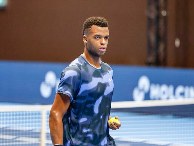 Giovanni Mpetshi Perricard pictured at the Swiss Indoors on October 21, 2024