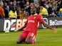 Ibrahima Konate of Liverpool celebrates scoring his side's first goal against Wolves in the Premier League, on September 28, 2024