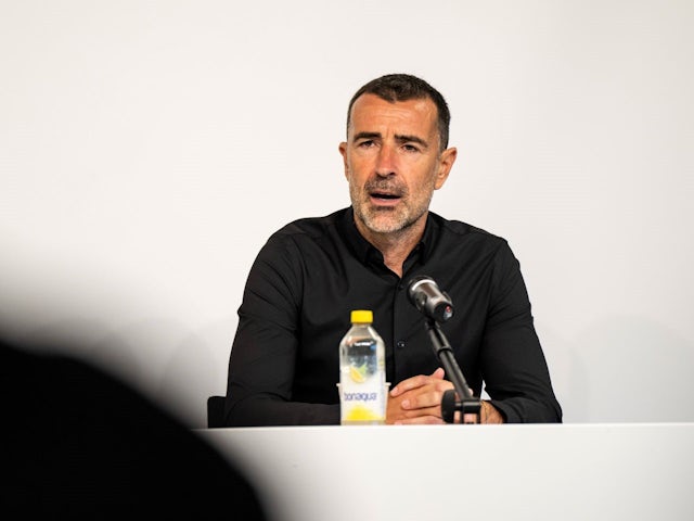 Manager Juan Carlos Carcedo of Pafos during the press conference after his side's Europa League qualification match between against Elfsborg, on July 11, 2024