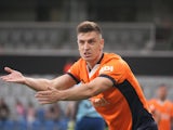 Istanbul Basaksehir's Krzysztof Piatek reacts on August 28, 2024