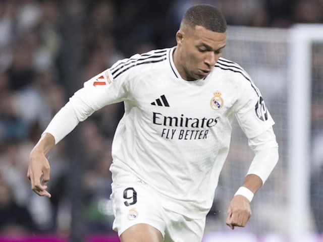 Real Madrid attacker Kylian Mbappe on October 26, 2024