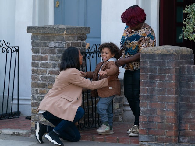 Chelsea and Kim on EastEnders on October 16, 2024