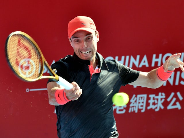 Roberto Bautista Agut in action at the Hong Kong Open on January 4, 2024