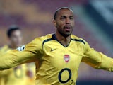 Thierry Henry in action for Arsenal in October 2005