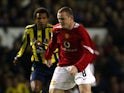 Manchester United's Wayne Rooney in action against Fenerbahce on September 28, 2004