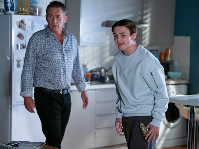 Alfie and Tommy on EastEnders on October 23, 2024