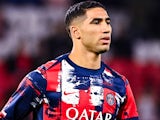 Paris Saint-Germain's Achraf Hakimi pictured on October 22, 2024