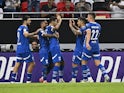 Sergej Milinkovic-Savic of Al Hilal SFC celebrates with his teammates on October 26, 2024