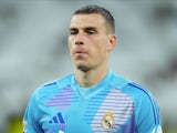 Real Madrid's Andriy Lunin pictured on October 26, 2024