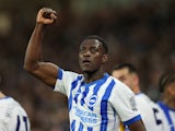 Brighton & Hove Albion's Danny Welbeck celebrates scoring on October 6, 2024