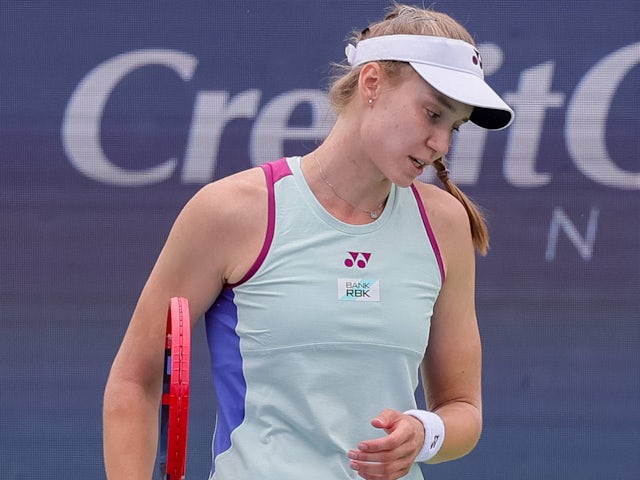 Elena Rybakina at the Cincinnati Open on August 15, 2024